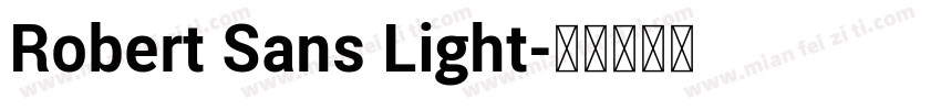 Robert Sans Light字体转换
